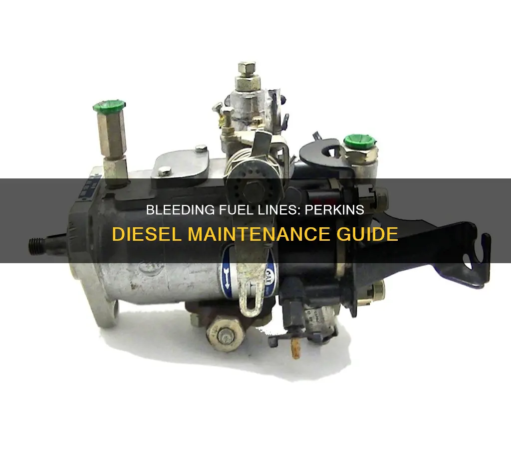 how to bleed fuel lines on a perkins diesel