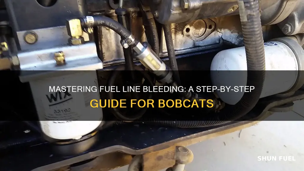 how to bleed fuel lines on bobcat