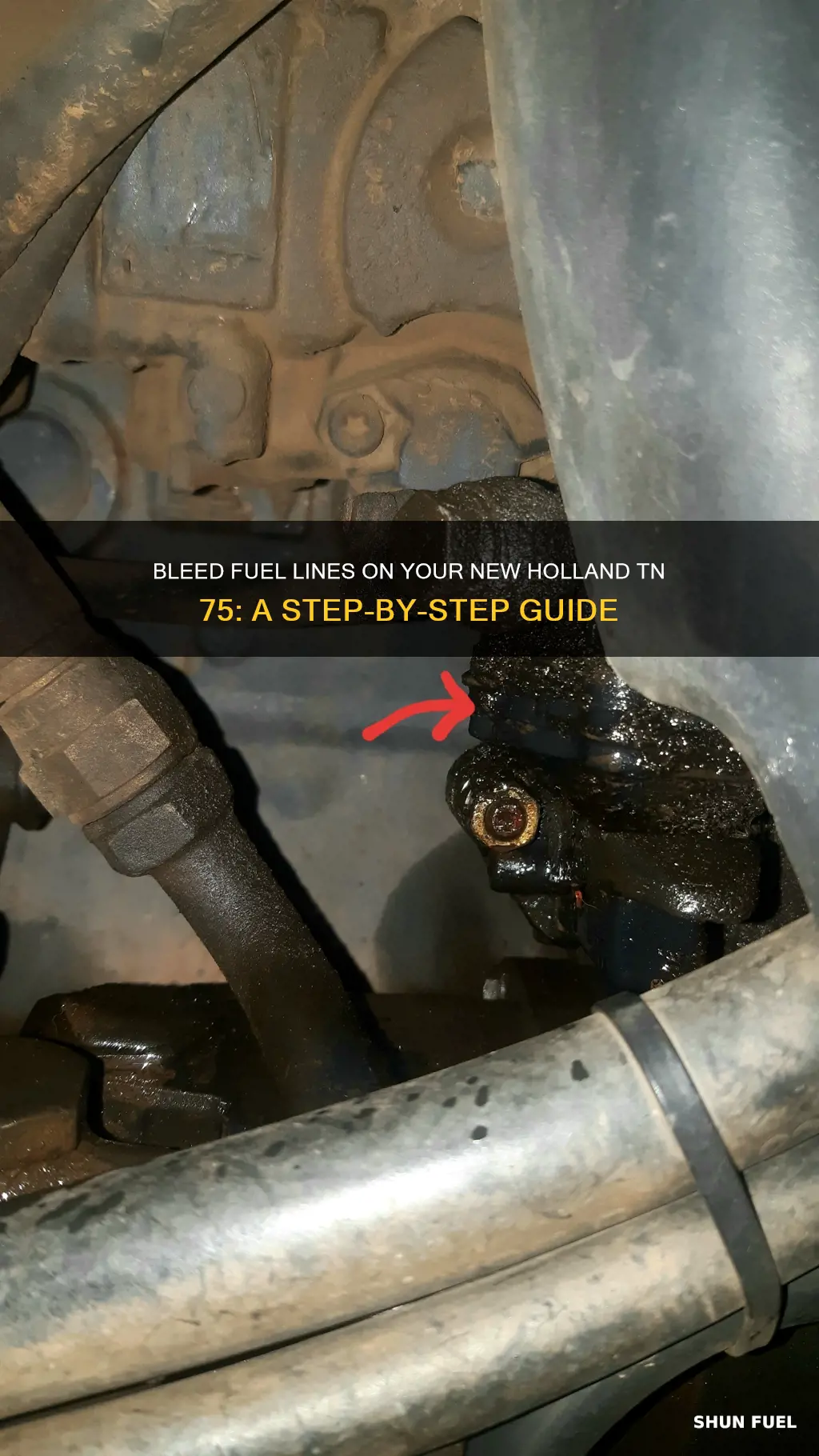 how to bleed fuel lines on new holland tn 75