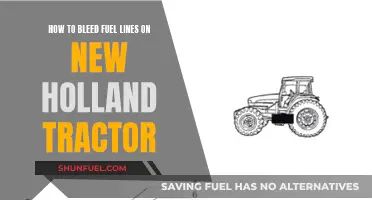 Bleeding Fuel Lines: New Holland Tractor Maintenance Guide