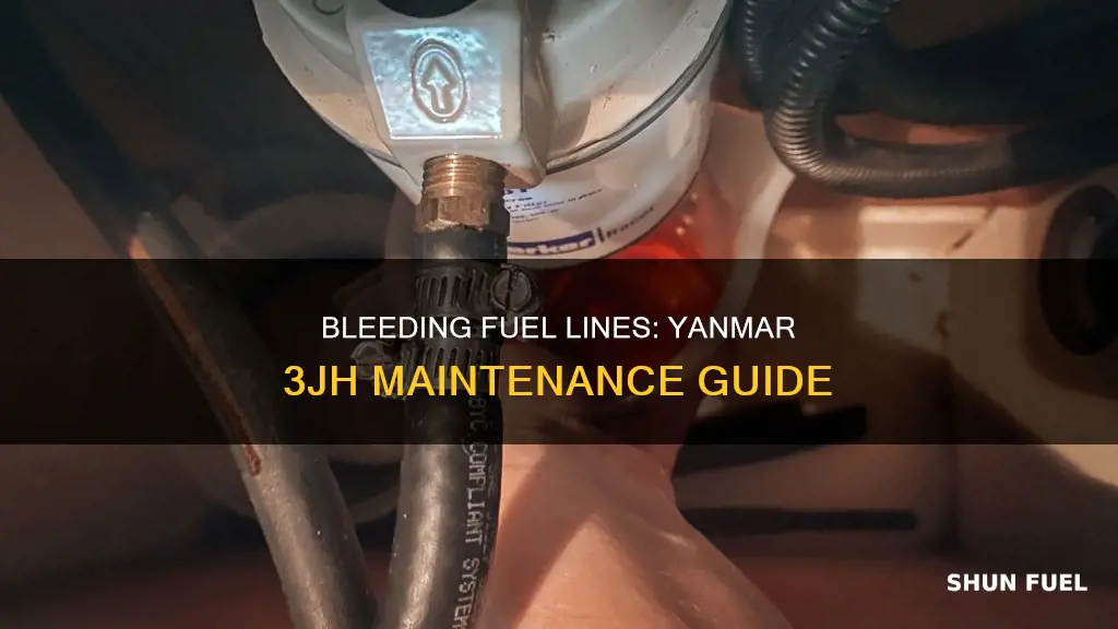 how to bleed fuel lines ona yanmar 3jh