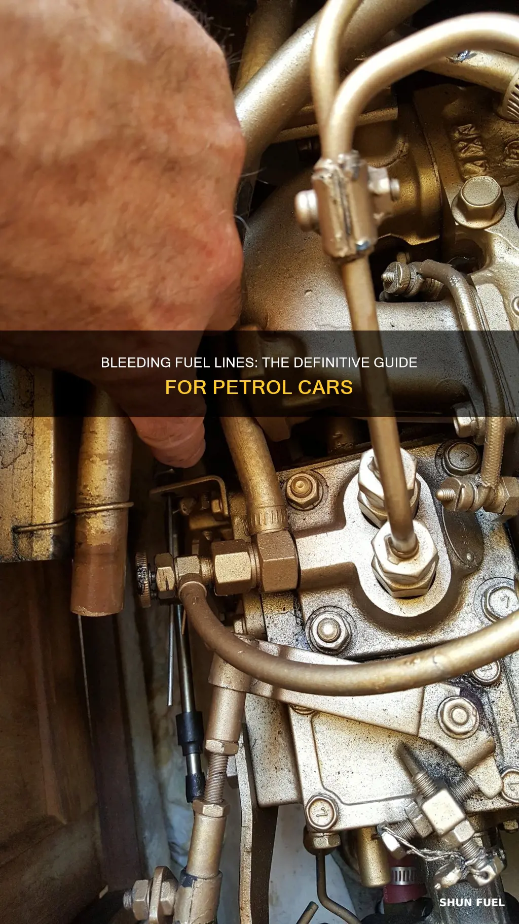 how to bleed fuel lines petrol