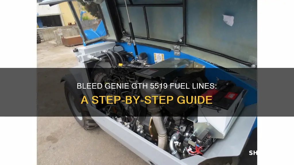 how to bleed genie gth 5519 fuel lines