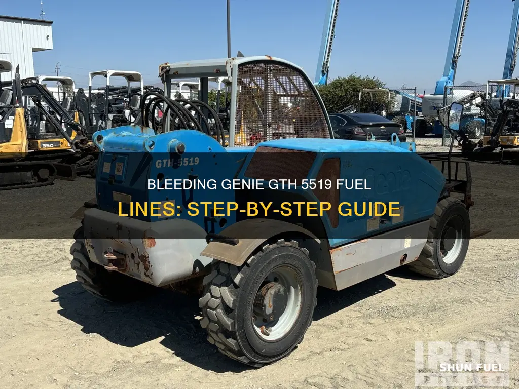 how to bleed genie gth 5519 fuel lines