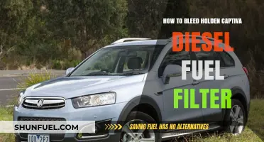 Bleeding the Fuel Filter in Your Holden Captiva Diesel Engine