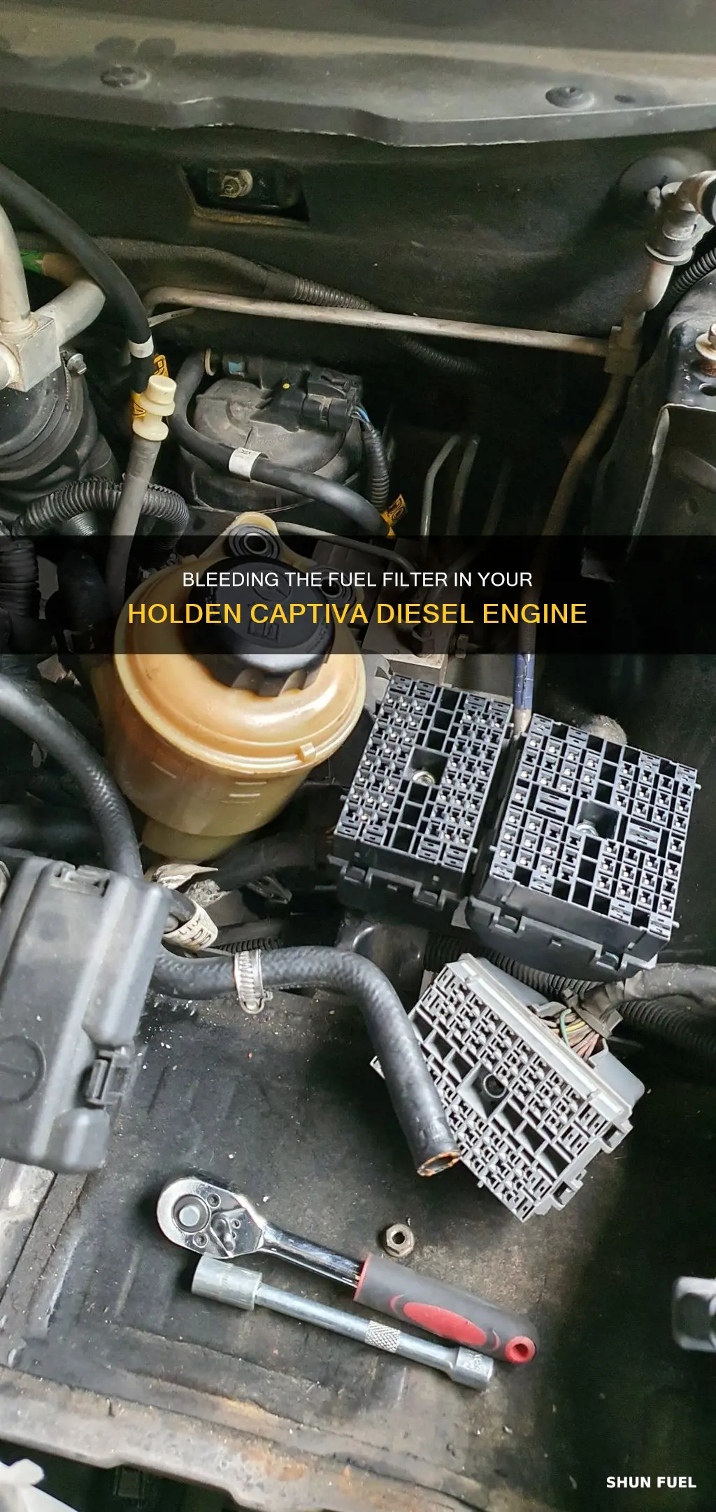 how to bleed holden captiva diesel fuel filter