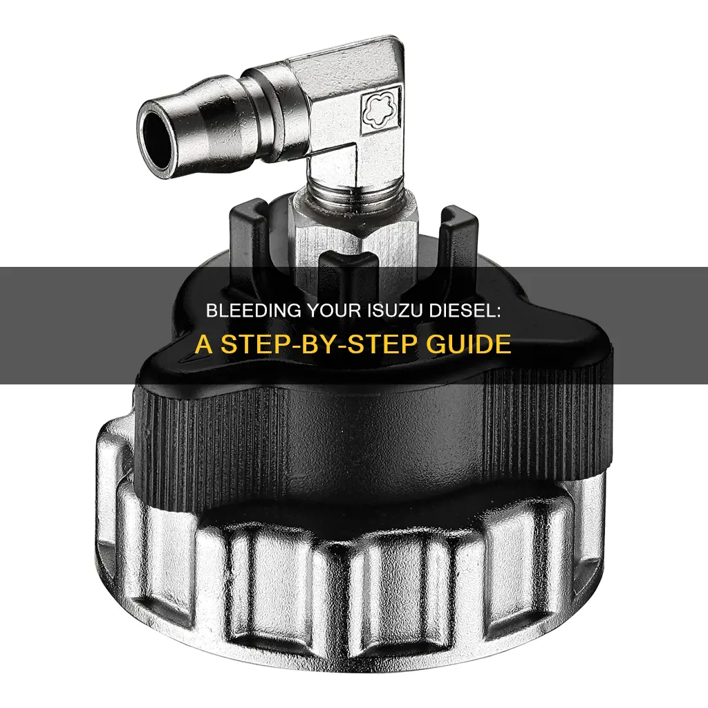 how to bleed isuzu diesel fuel system