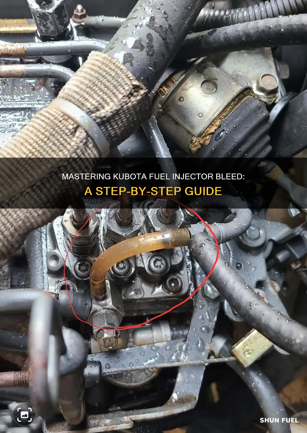 how to bleed kubota fuel injector lines