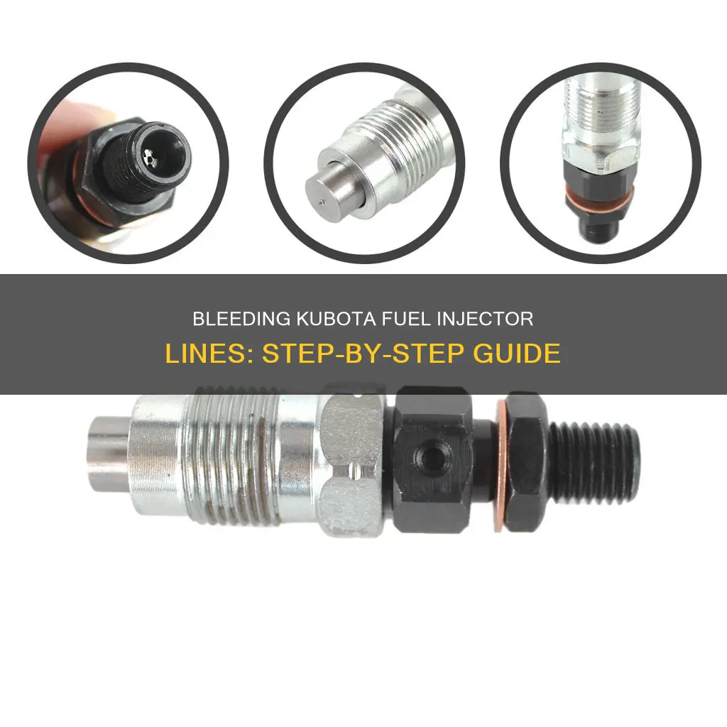 how to bleed kubota fuel injector lines