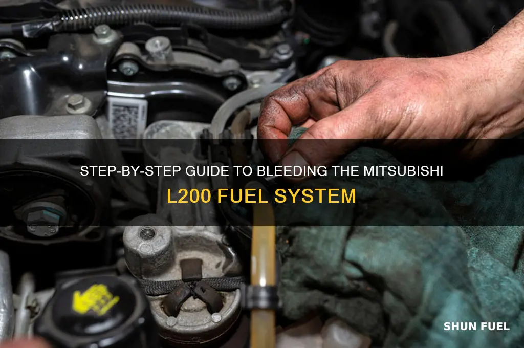 how to bleed l200 fuel