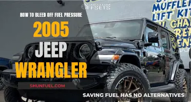 Relieving Fuel Pressure in 2005 Jeep Wranglers