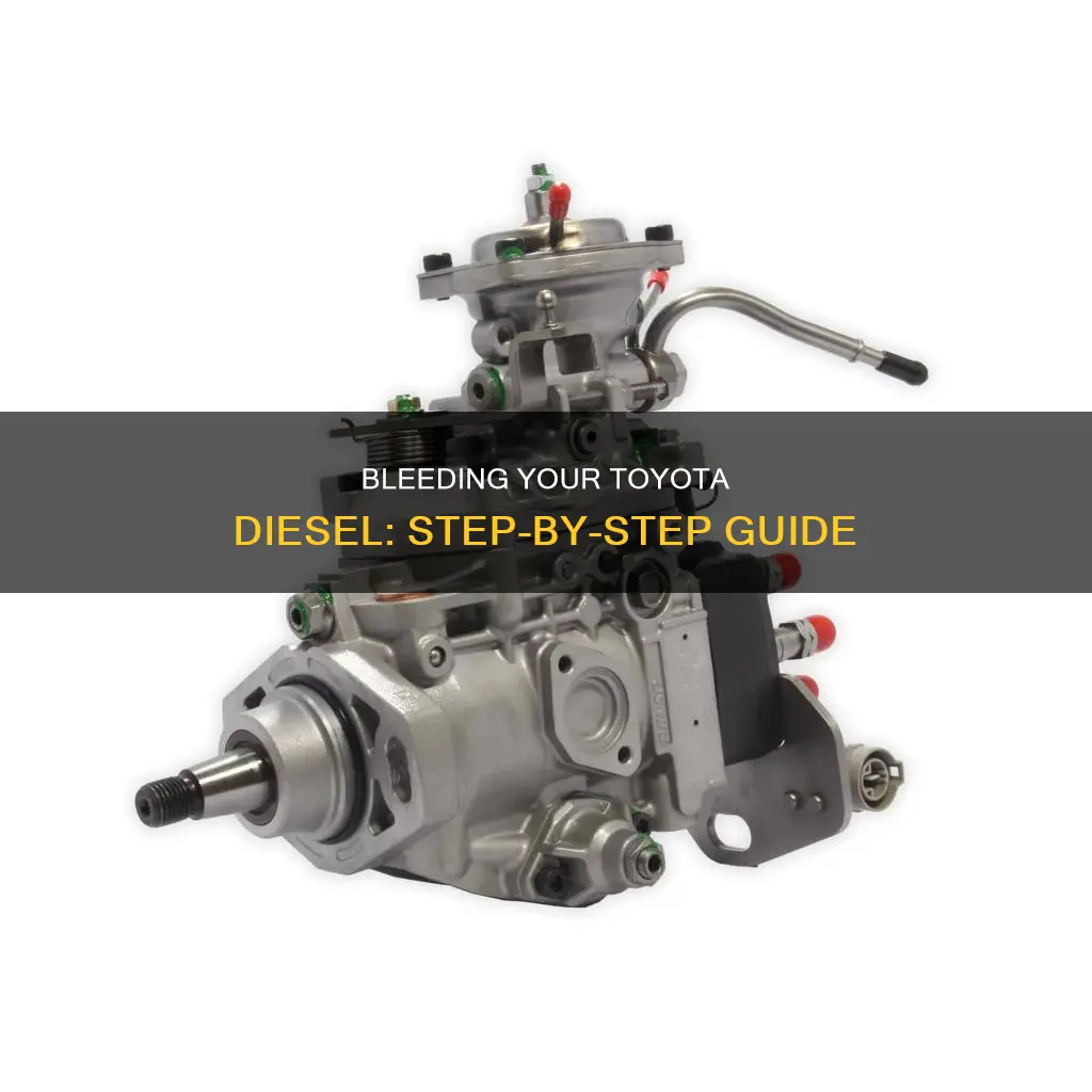 how to bleed toyota diesel fuel system