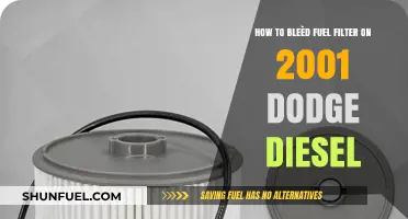 Bleeding Your Fuel Filter: 2001 Dodge Diesel