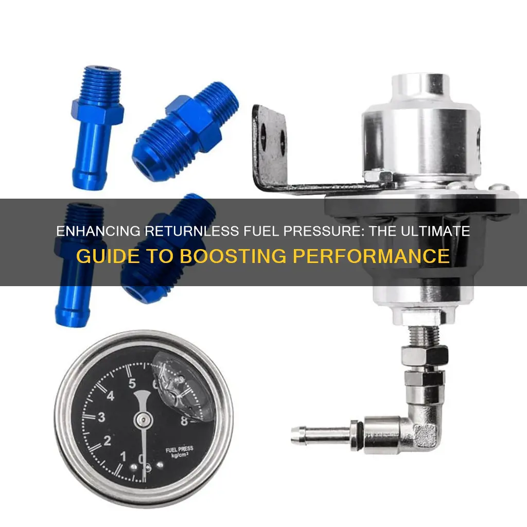 how to boost returnless fuel pressure