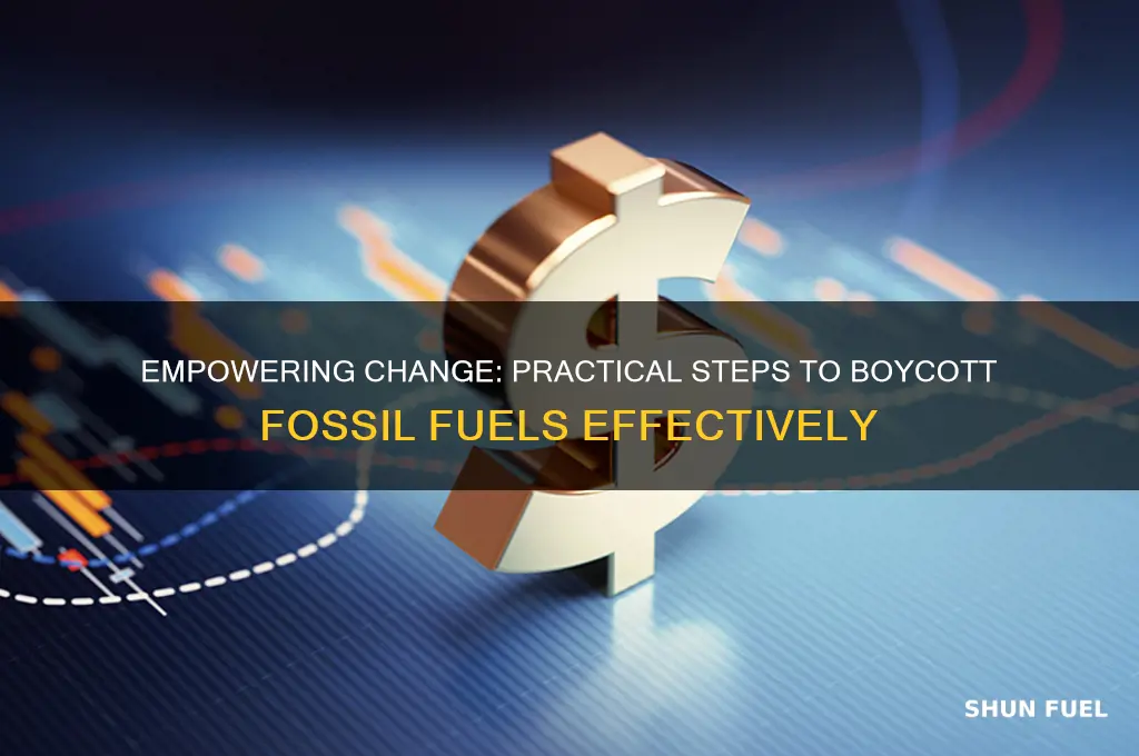 how to boycott fossil fuels