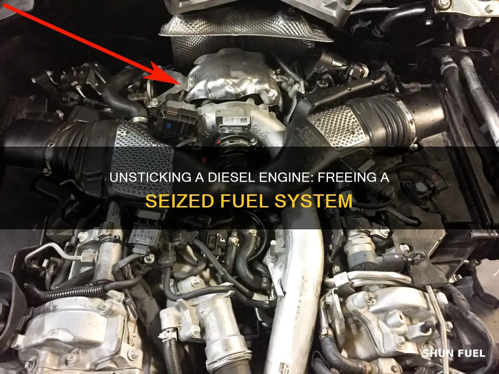 how to brake loose a sized a diesel fuel engine