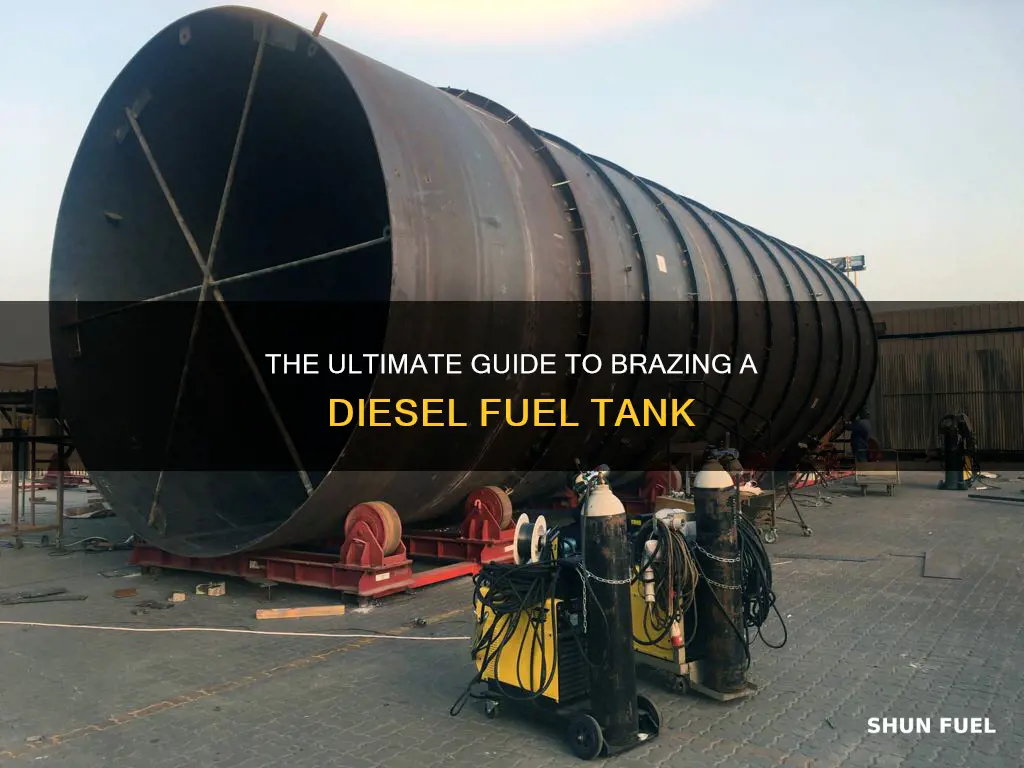 how to braze a diesel fuel tank