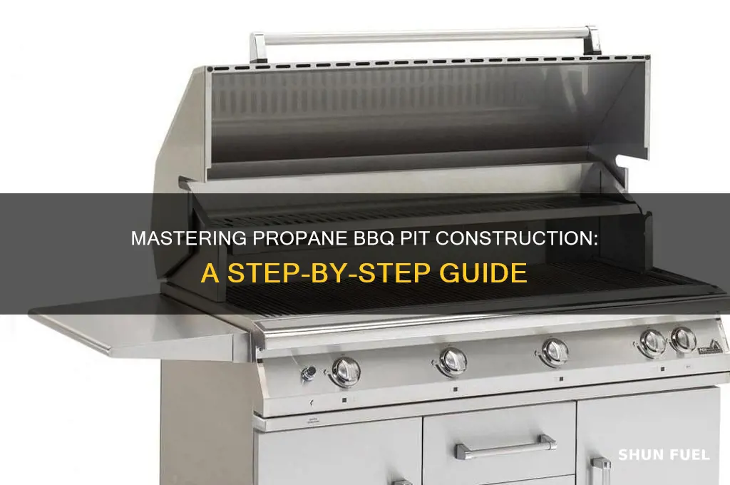 how to build a bbq pit using a propane fuel