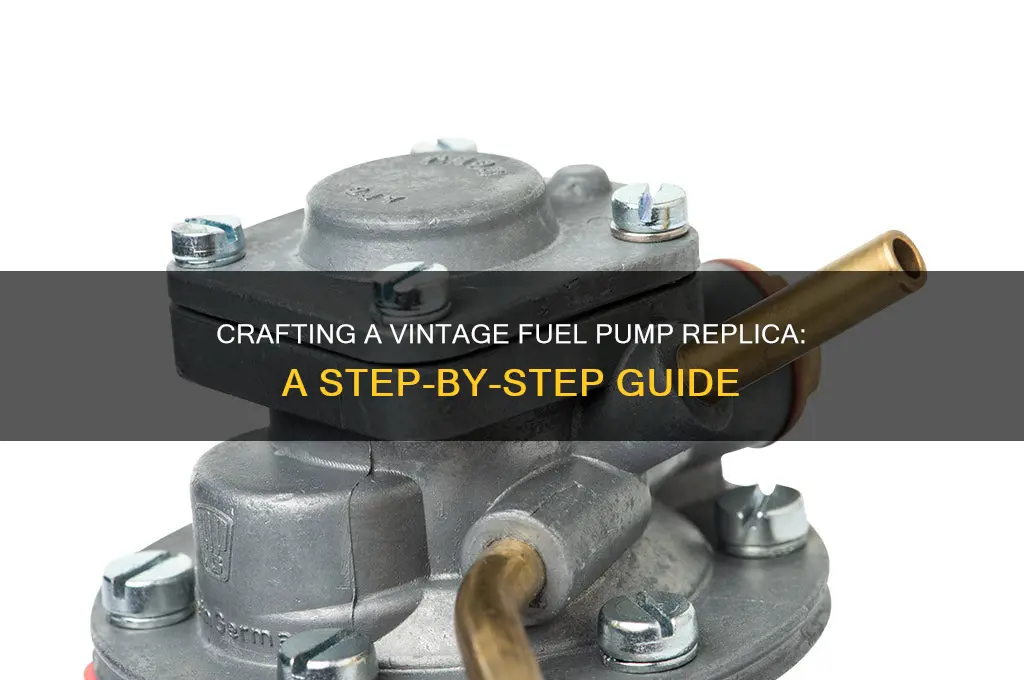 how to build an old fuel pump replica