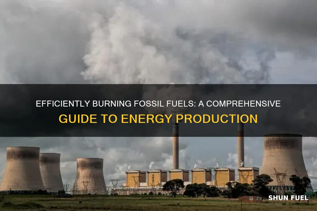 how to burn fossil fuels