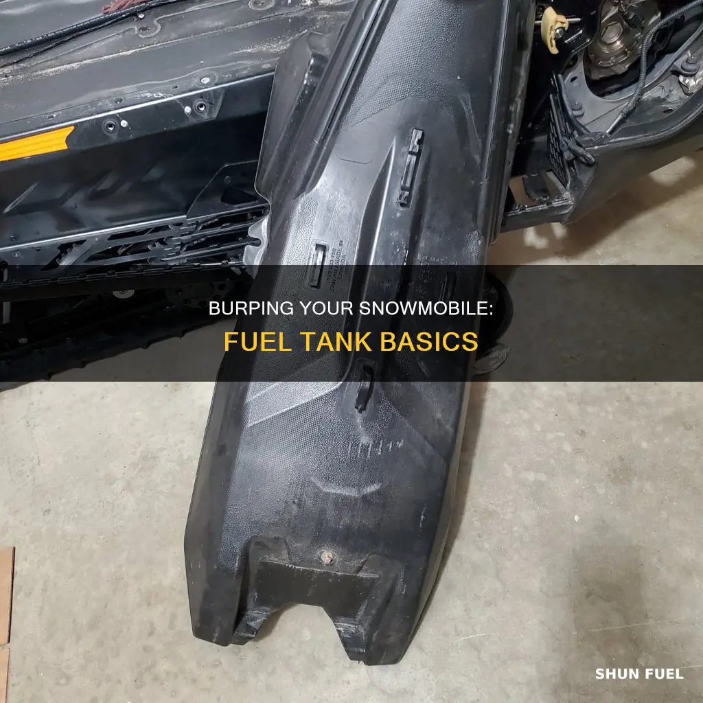 how to burp the fuel tank on a snowmobile