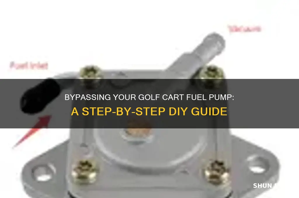 how to bypass a golf cart fuel pump