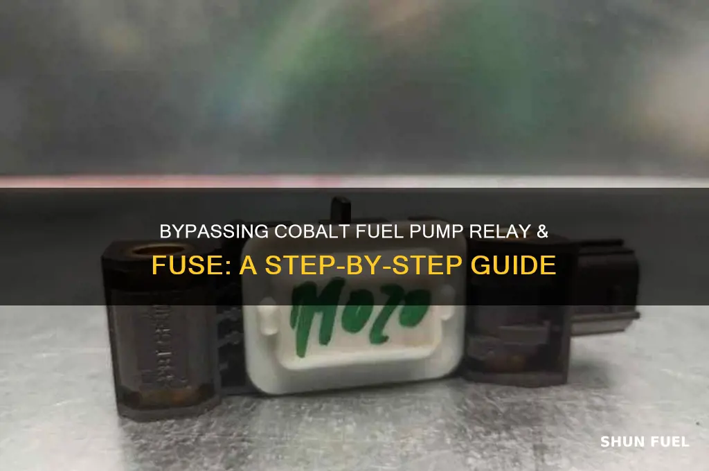 how to bypass fuel pump relay & fuse on cobalt