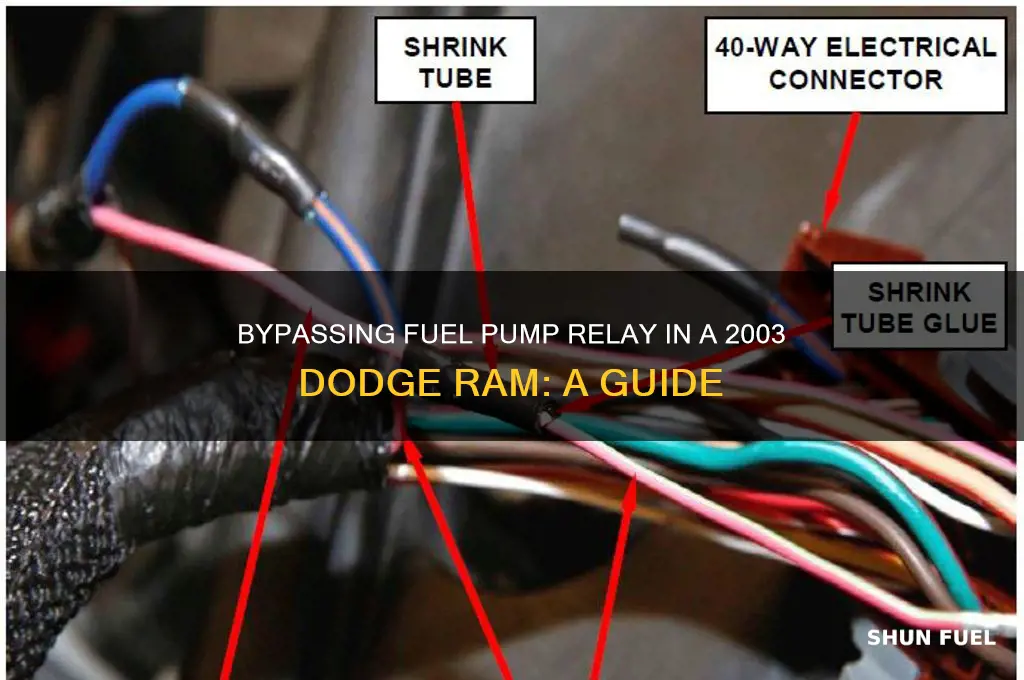 how to bypass fuel pump relay 2003 dodge ram