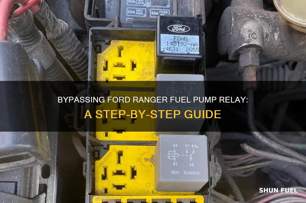 how to bypass fuel pump relay ford ranger