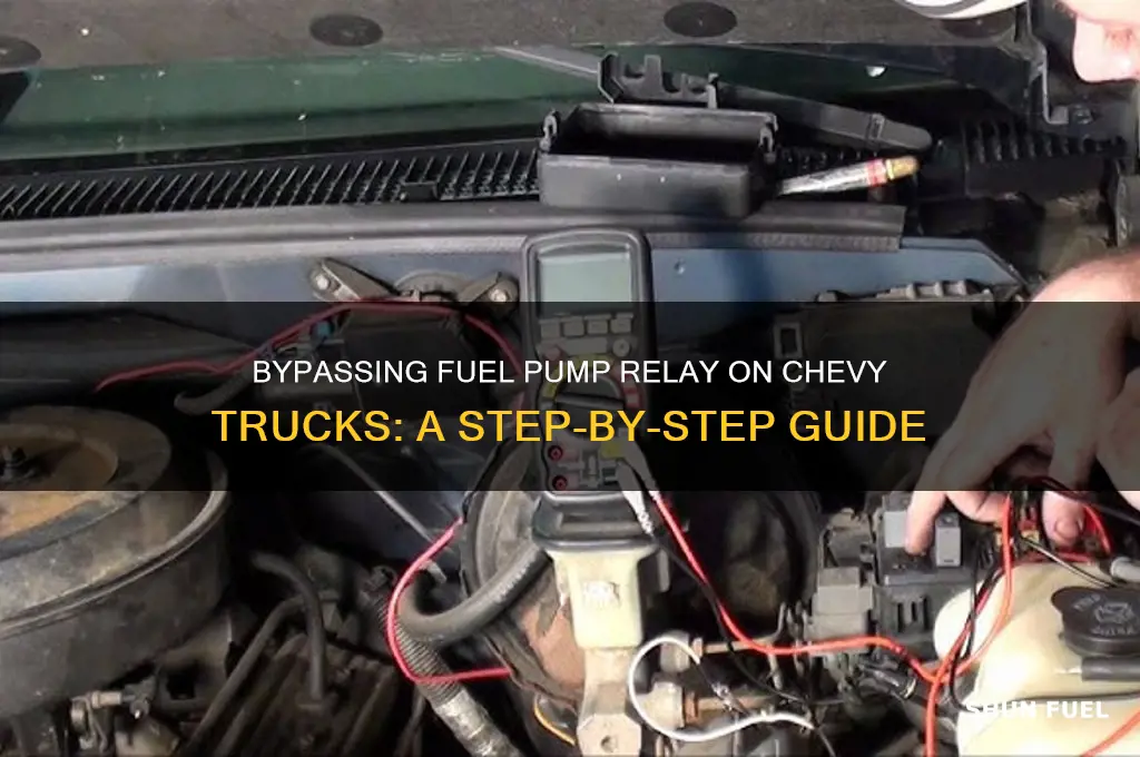 how to bypass fuel pump relay on chevy truck