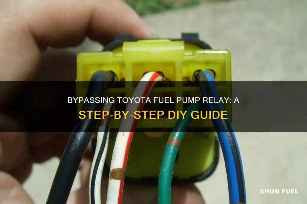 how to bypass fuel pump relay toyota