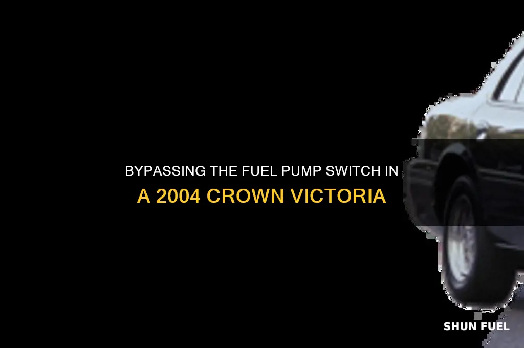 how to bypass fuel pump switch 2004 crown vic