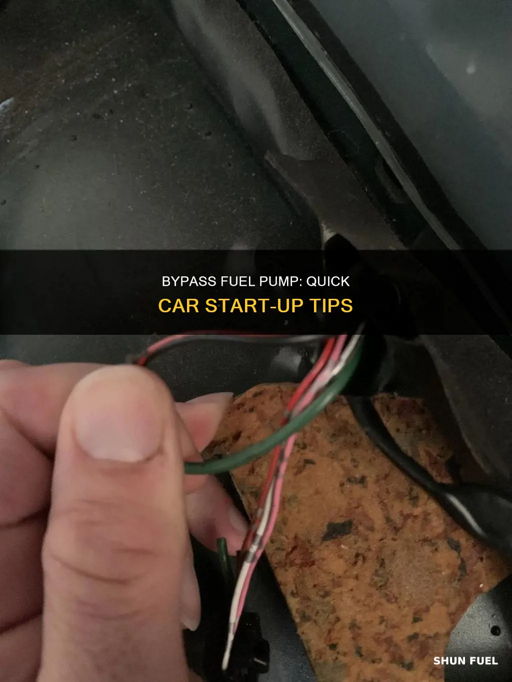 how to bypass fuel pump to start car