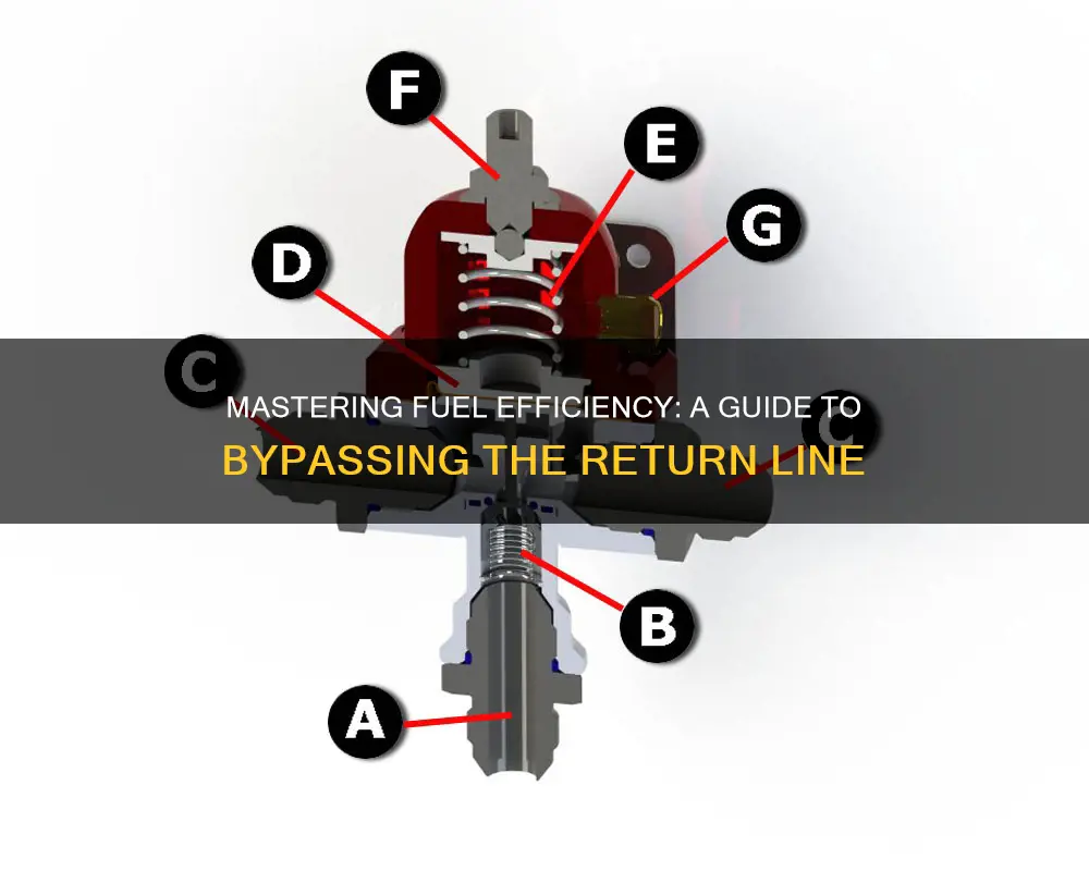 how to bypass fuel return line