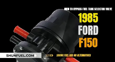 Bypassing the Fuel Tank Selector Valve in a 1985 Ford F150