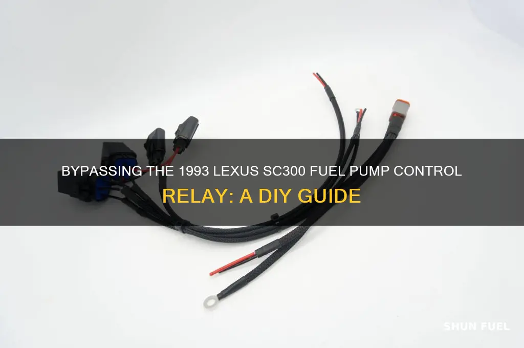 how to bypass lexus sc300 1993 fuel pump control relay