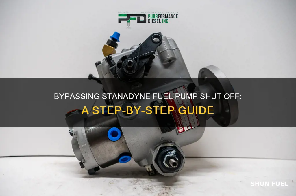 how to bypass stanadyne fuel pump shut off