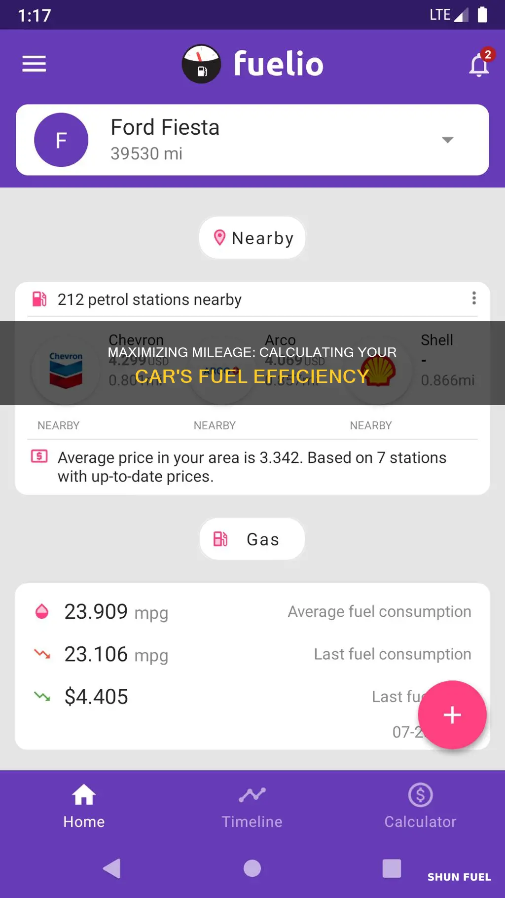 how to calculate car fuel mileage