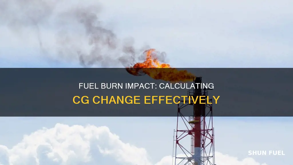 how to calculate cg change for fuel burn