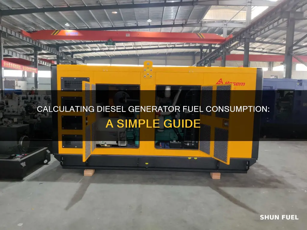 how to calculate diesel generator fuel consumption