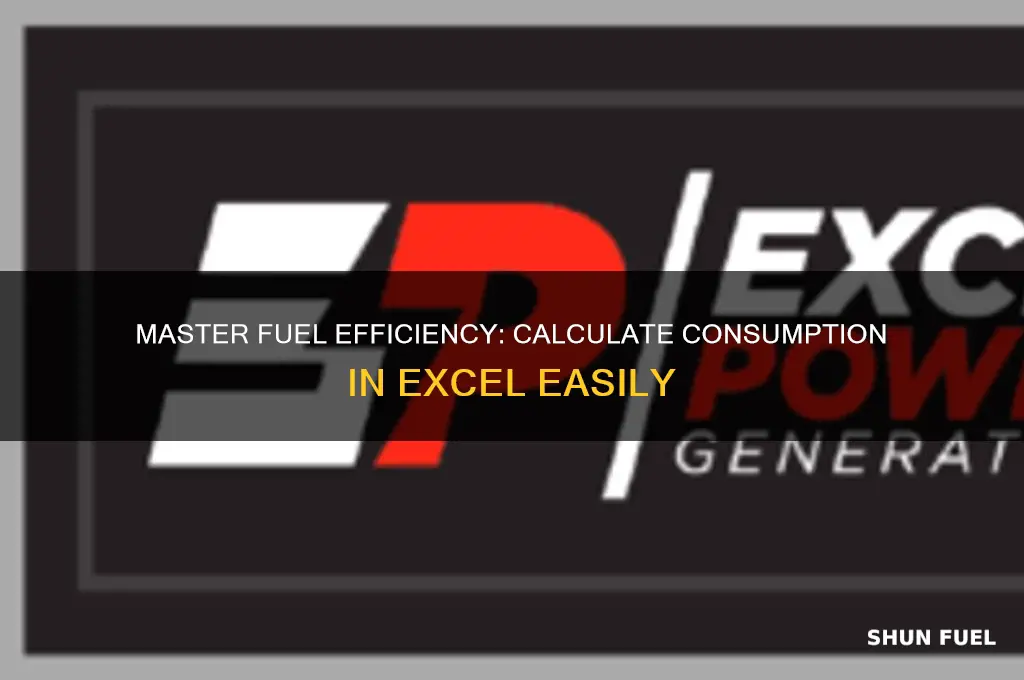how to calculate fuel consumption by using microsoft excel