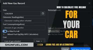 Maximizing Your Car's Fuel Efficiency: Calculating Mileage