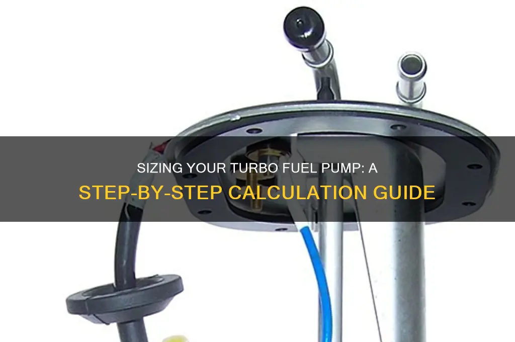 how to calculate fuel pump size on turbo building