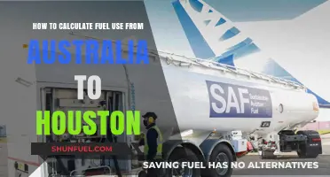Calculate Fuel Costs for Flights from Australia to Houston