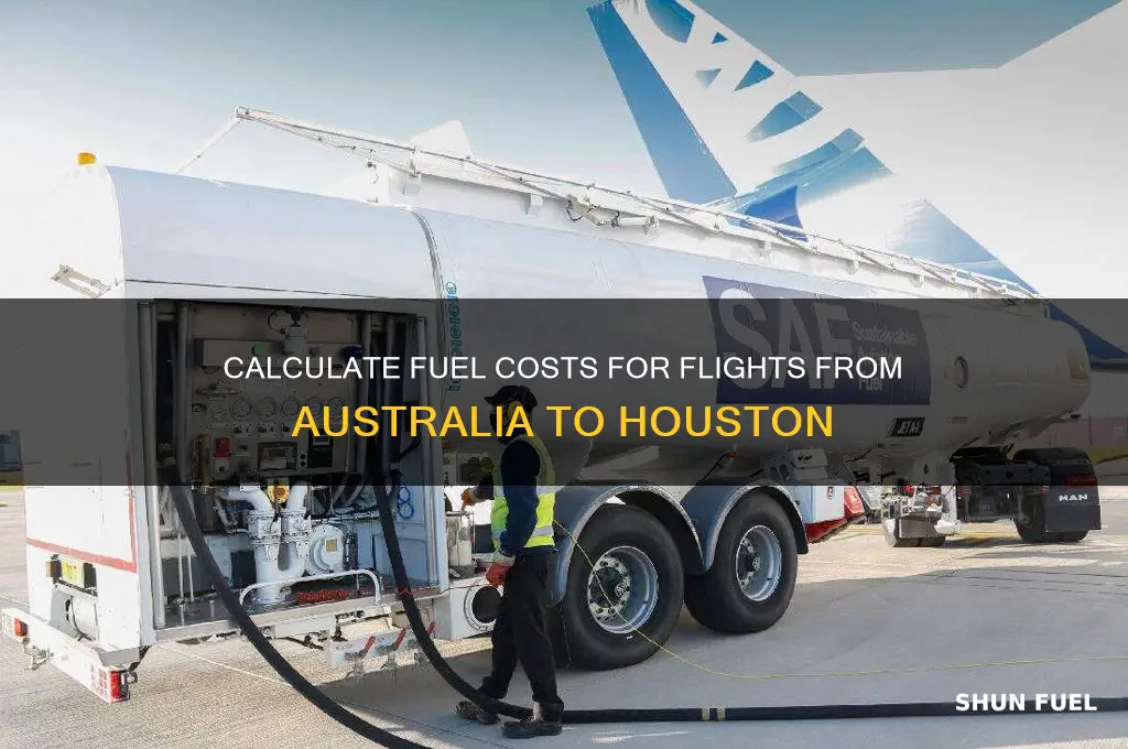 how to calculate fuel use from australia to houston