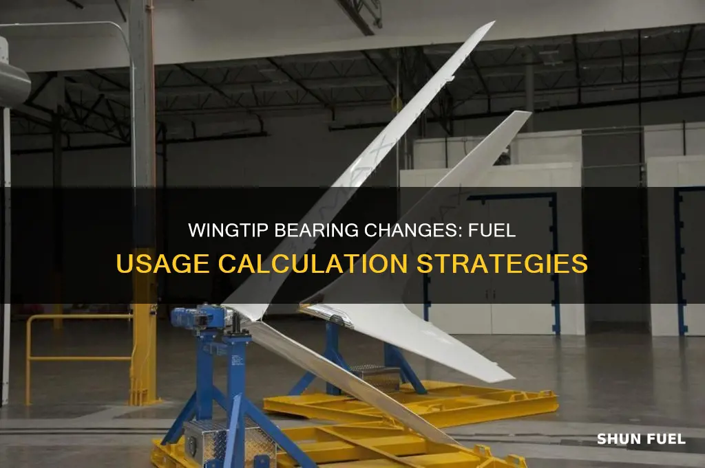 how to calculate wingtip bearing change fuel usage