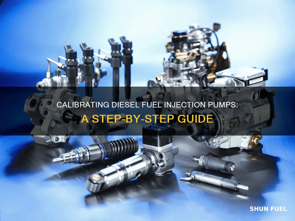 how to calibrate diesel fuel injection pump