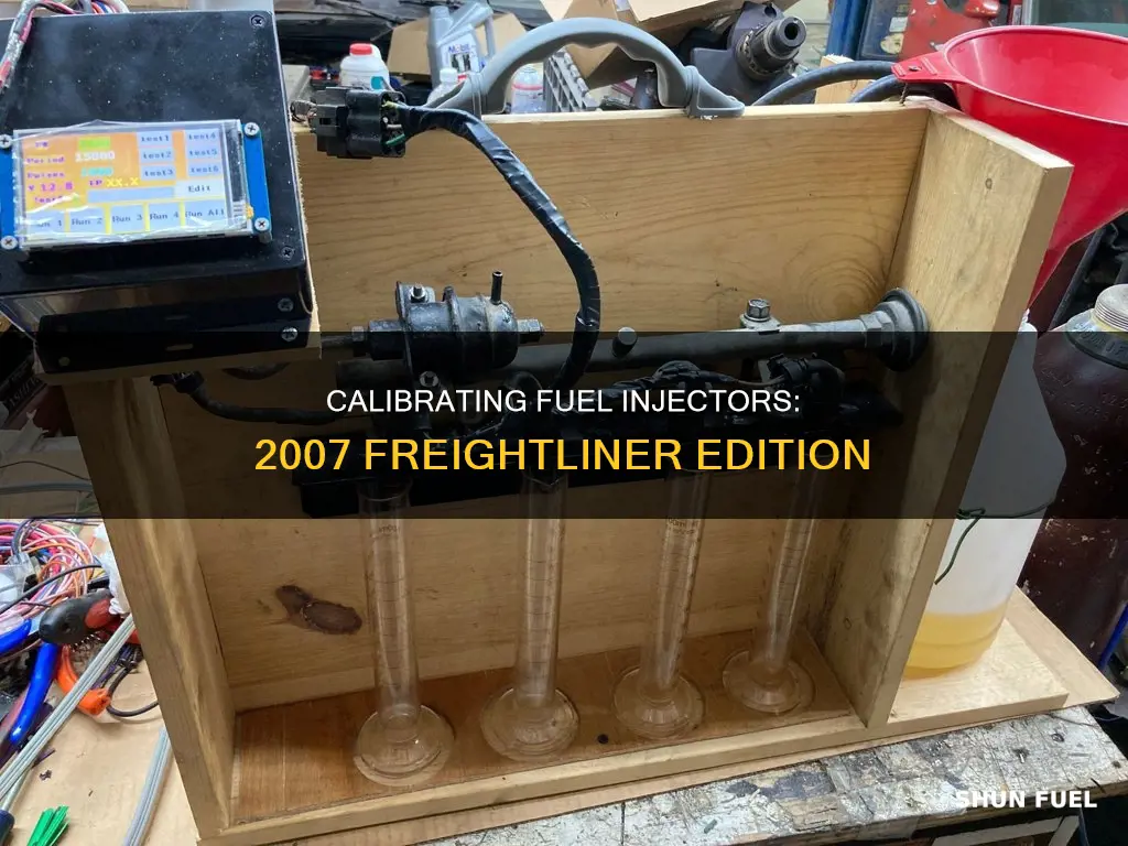 how to calibrate fuel injectors on a 2007 frieghtliner
