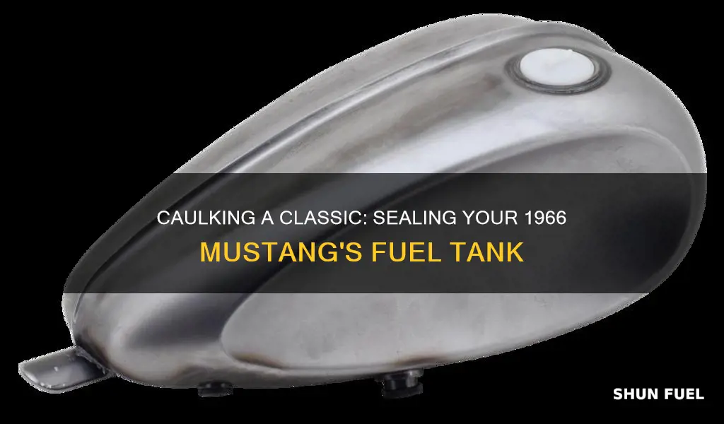 how to caulk fuel tank down 1966 mustang