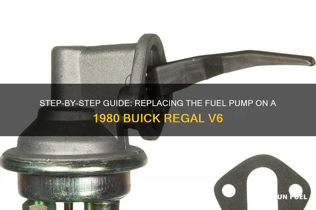 how to chabge fuel pump on 1980 buick regal v6